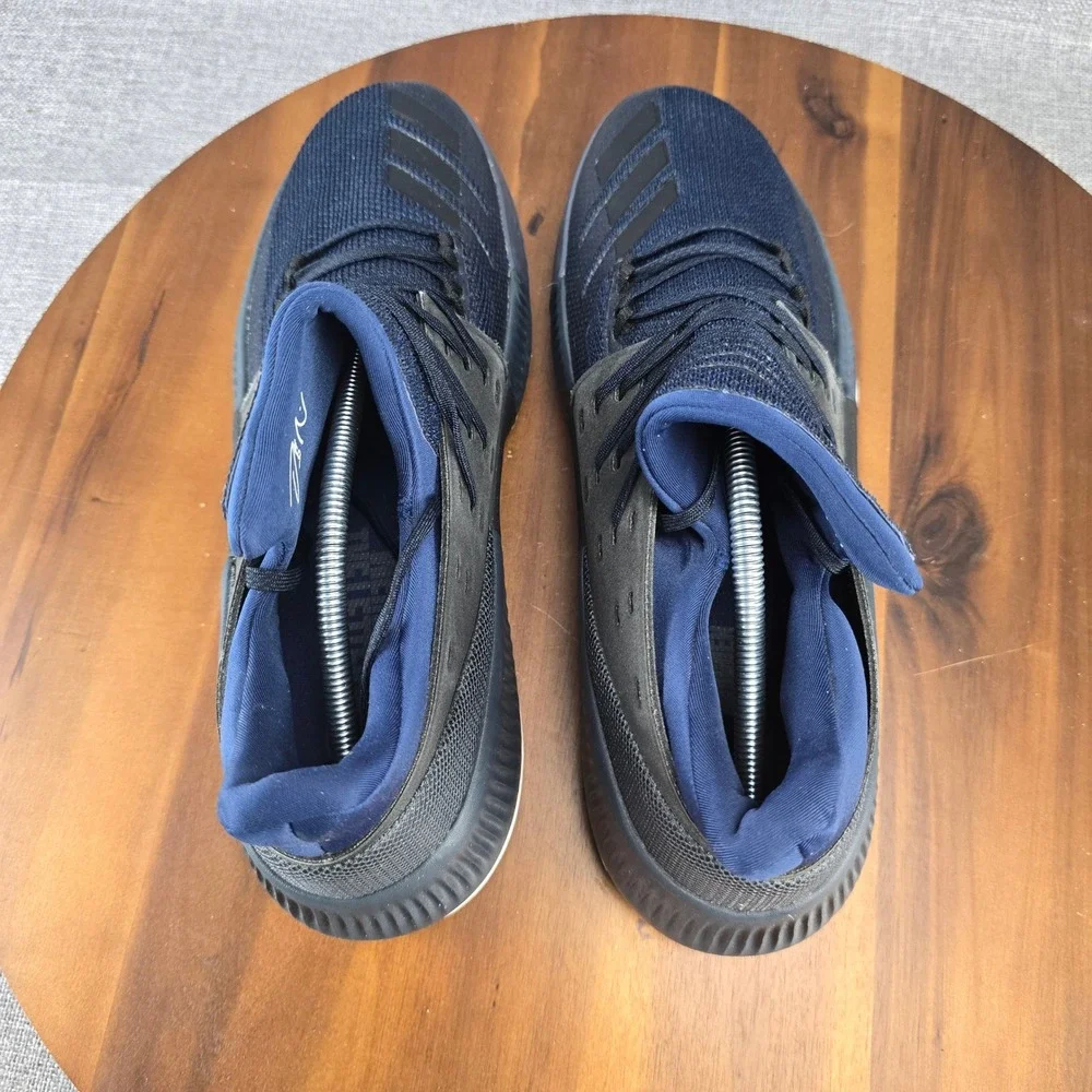 Adidas Dame 3 Mens Basketball Shoes Blue‎ Black Sneakers BB8271 Size 12